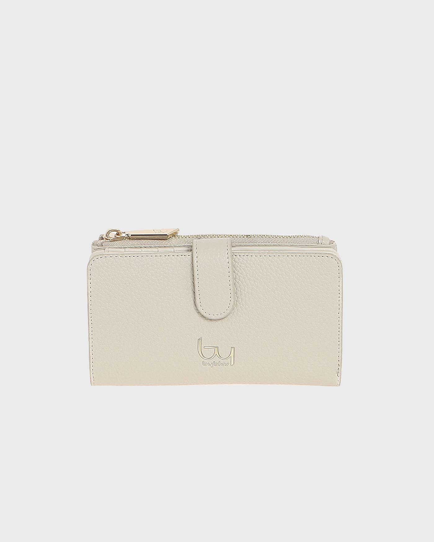 By Byblos portafoglio con chiusura a bottone e zip Beige TU | Giò Fashion