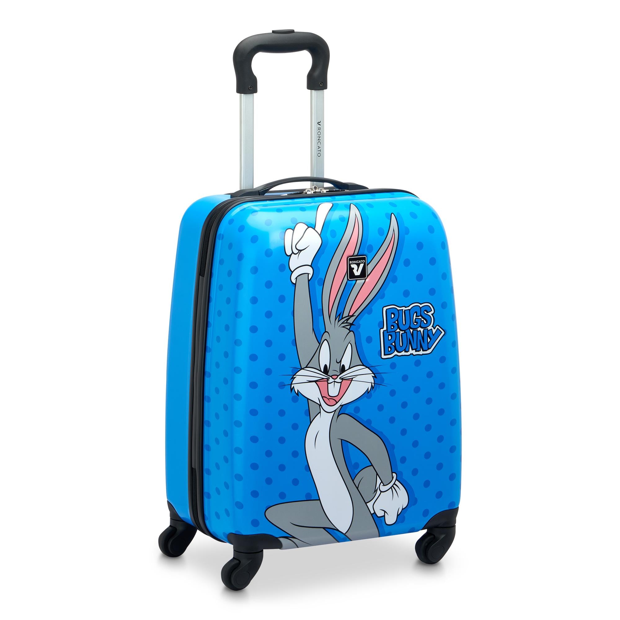Trolley da cabina Roncato Looney Tunes con grafica e sacca coordinata