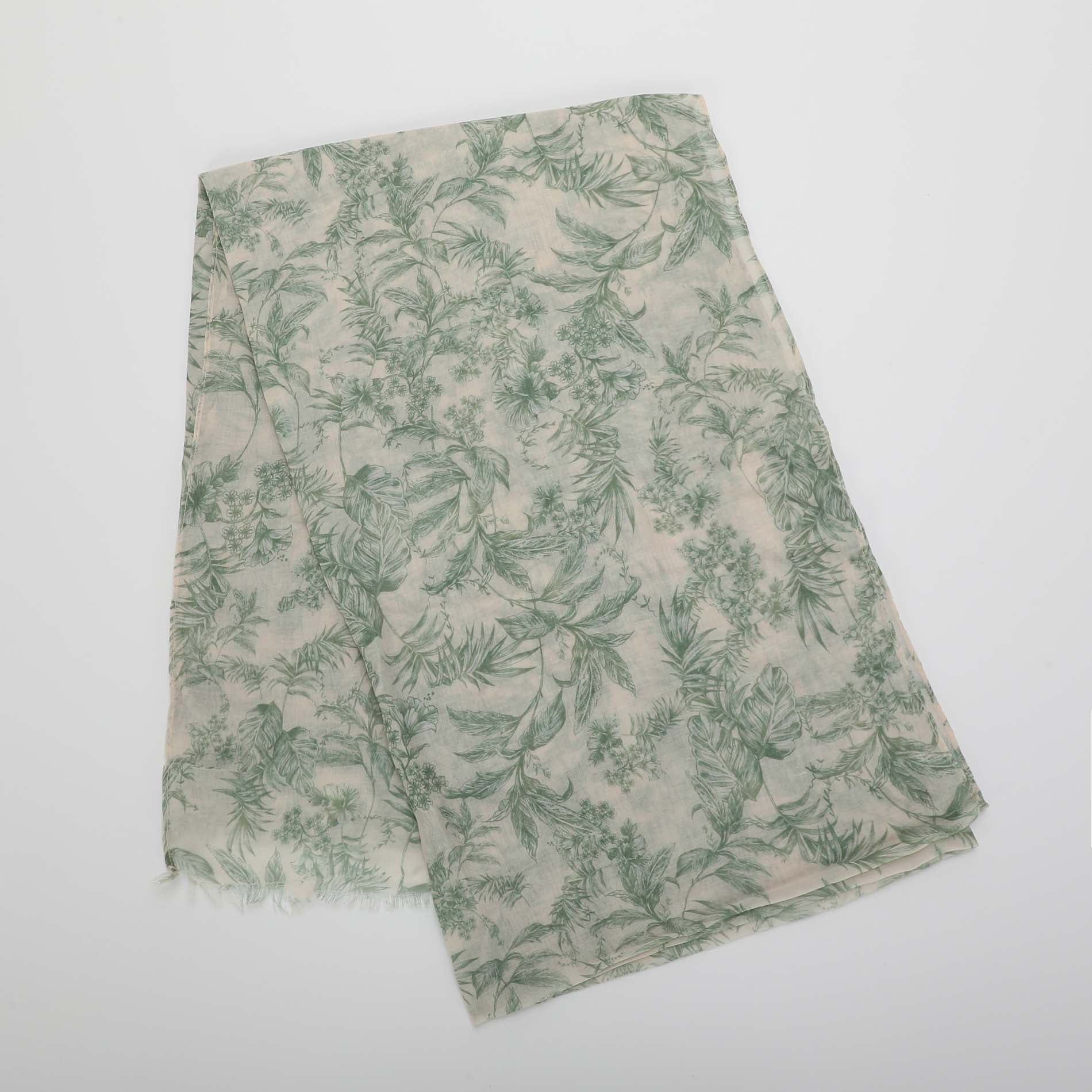 Mimi Mua foulard fantasia Toile de Jouy 180x80 cm