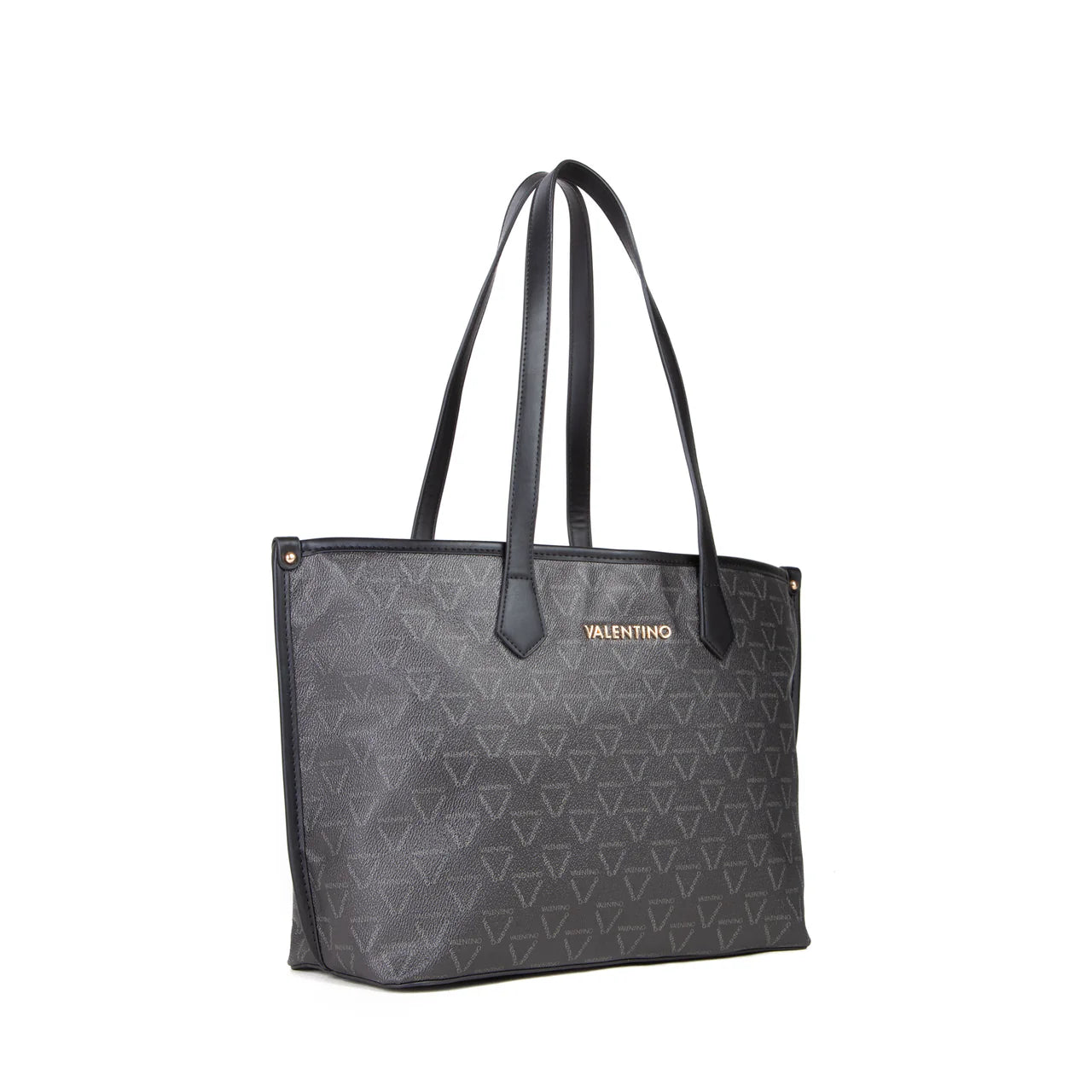 Shopper Valentino con stampa monogram e manici lunghi