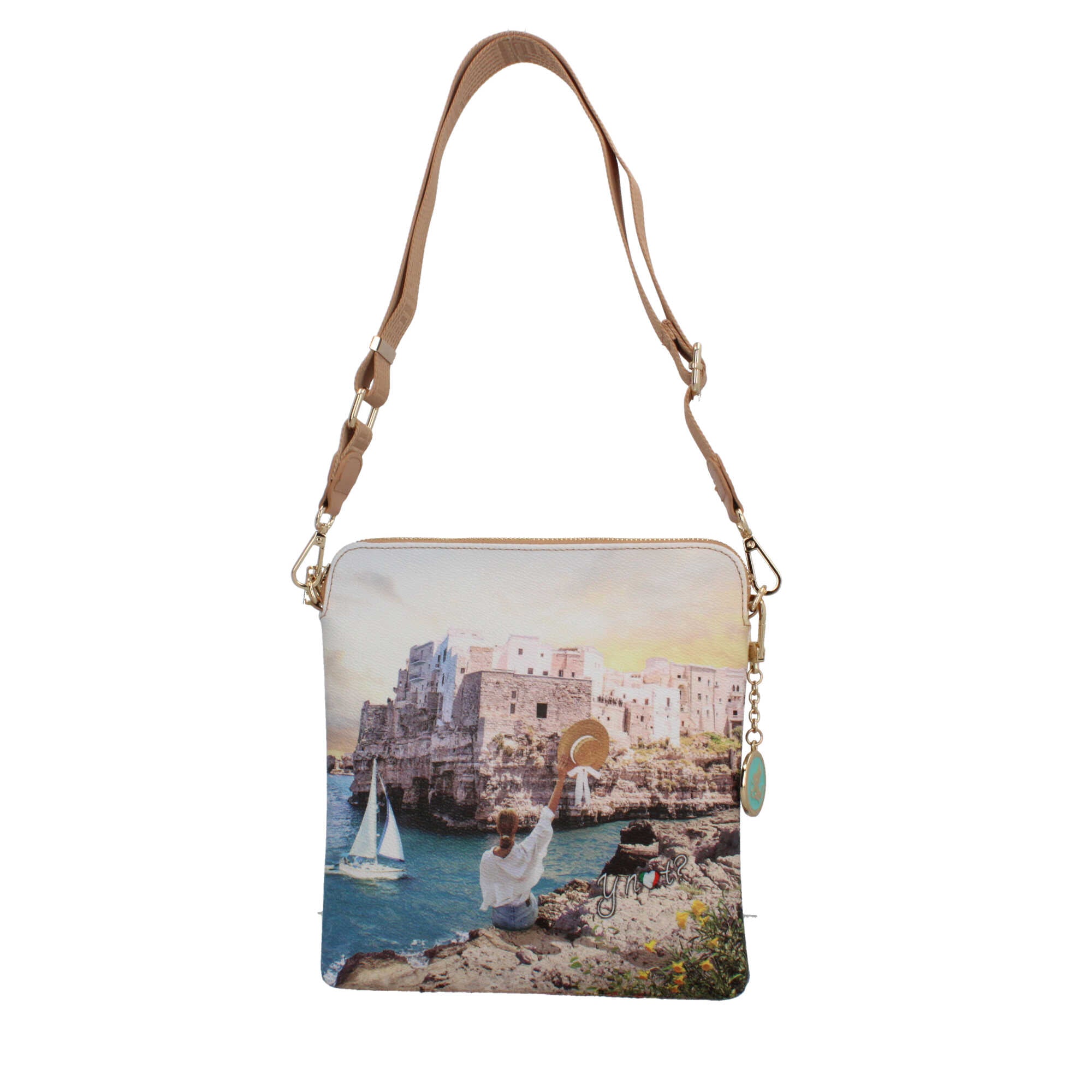 Borsa a tracolla Y not con città