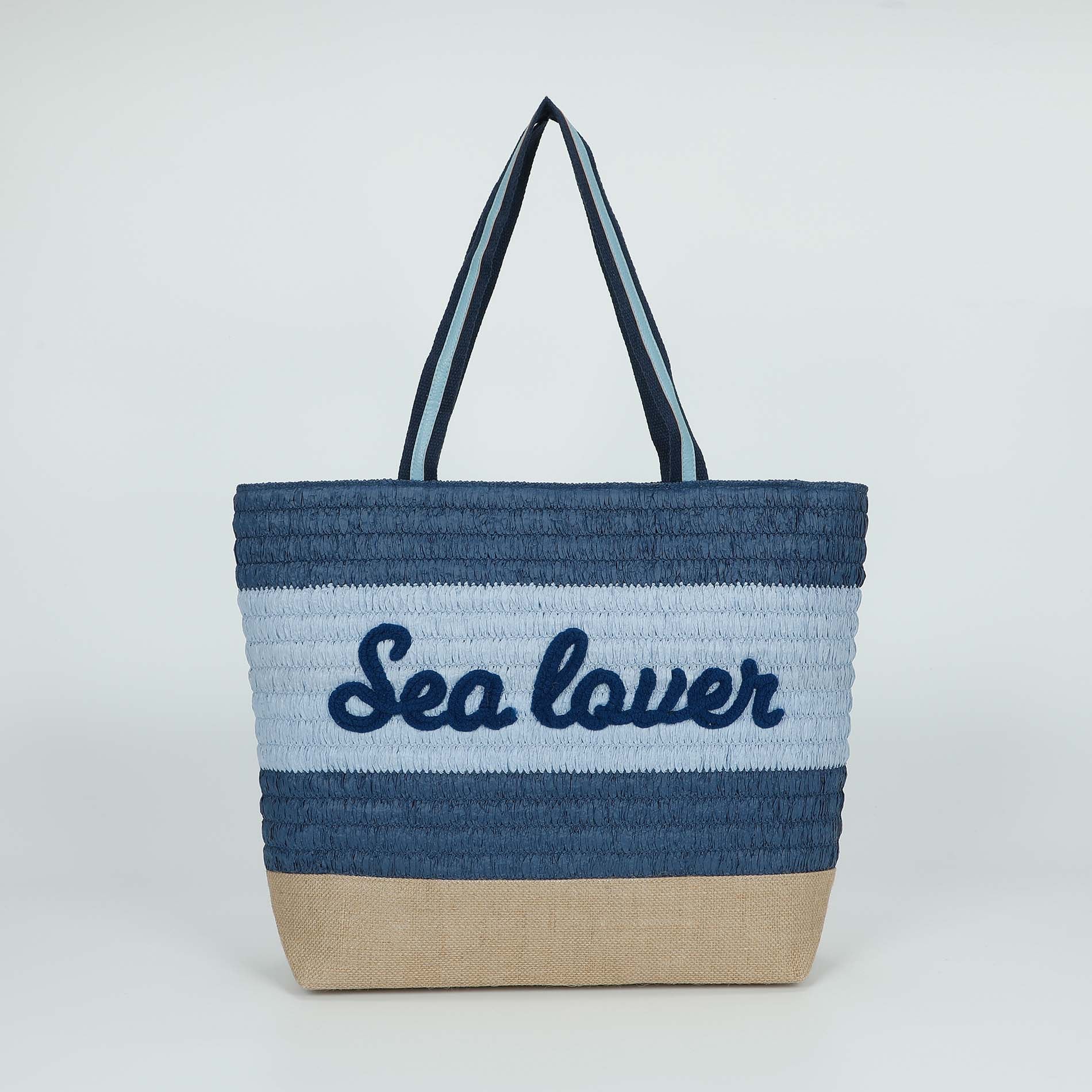 Mimi Mua borsa shopper Sea Lover in paglia