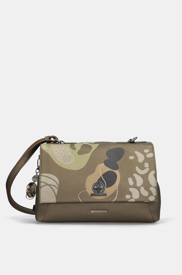 Borsa a Tracolla Anekke Donna con Patta e Chiusura Sicura Marrone TU | Giò Fashion