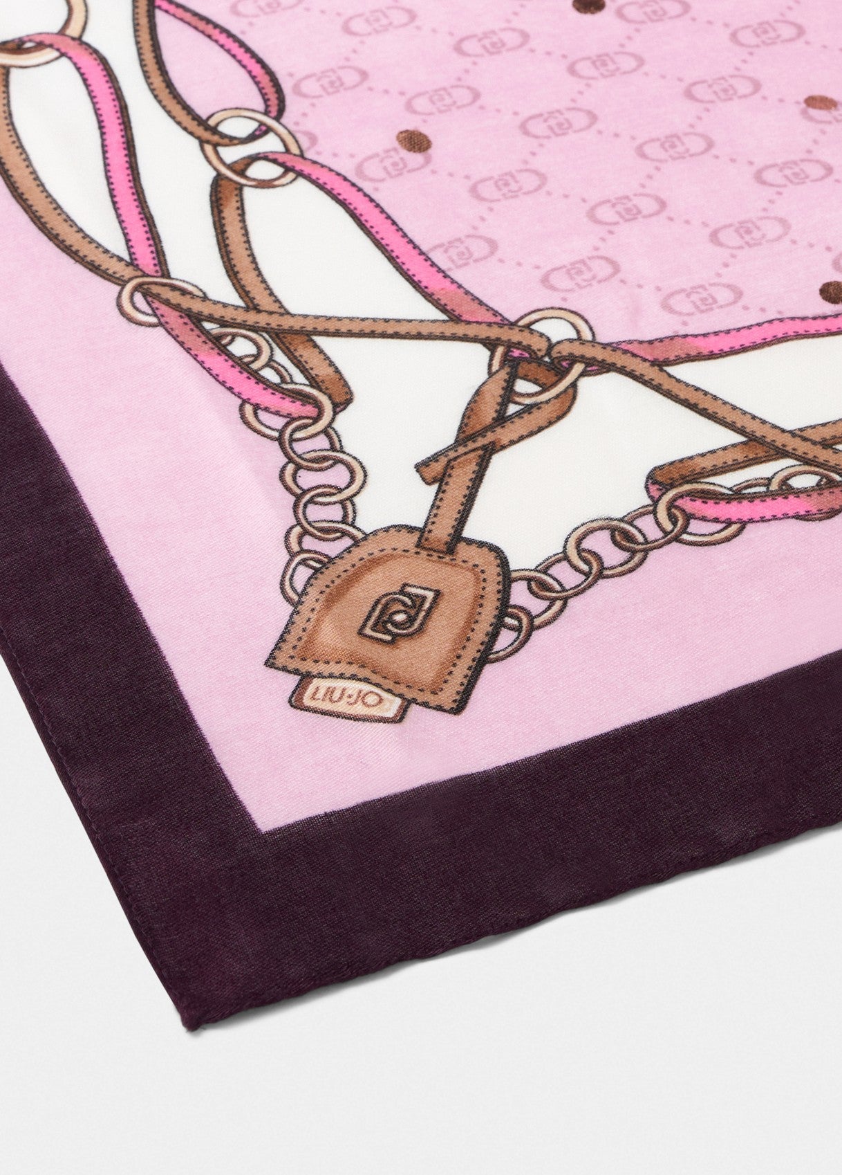Foulard Liu Jo con stampa catene