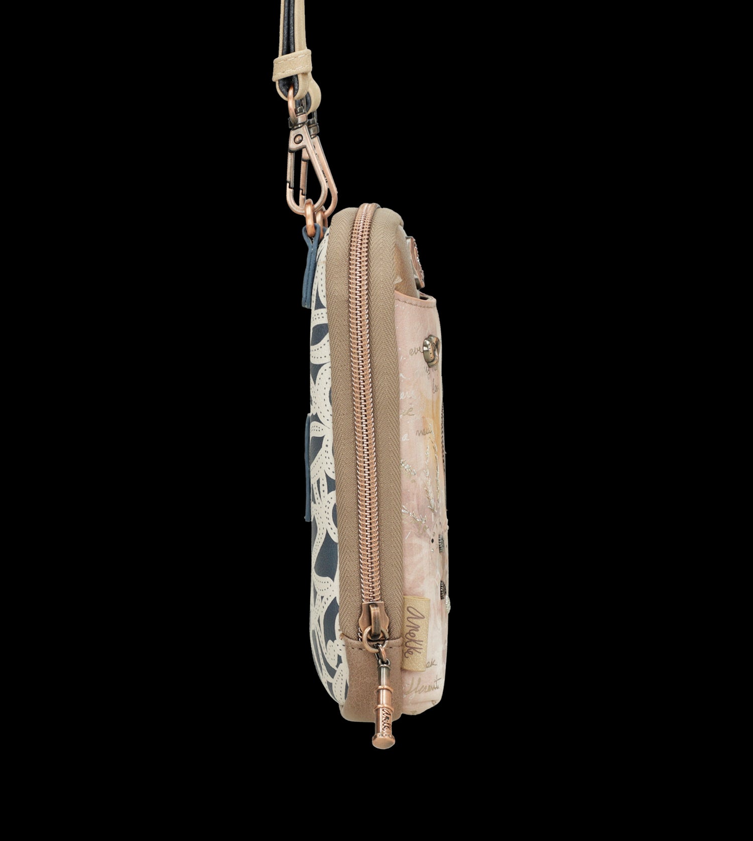Mini borsa a tracolla Anekke compatta ed elegante con design artistico