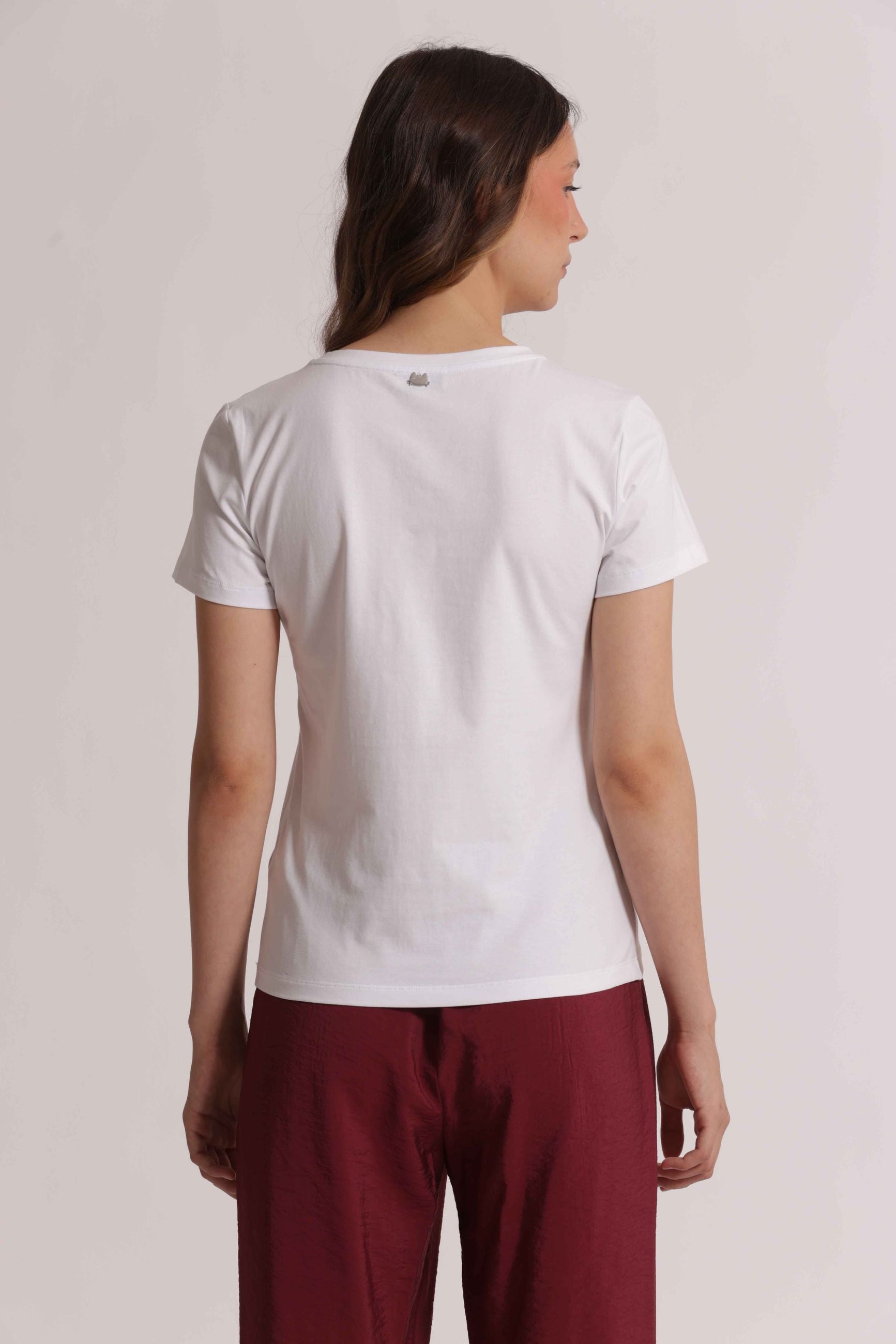 T-Shirt Mimi Mua La Vie en Rose Bianco S | Giò Fashion