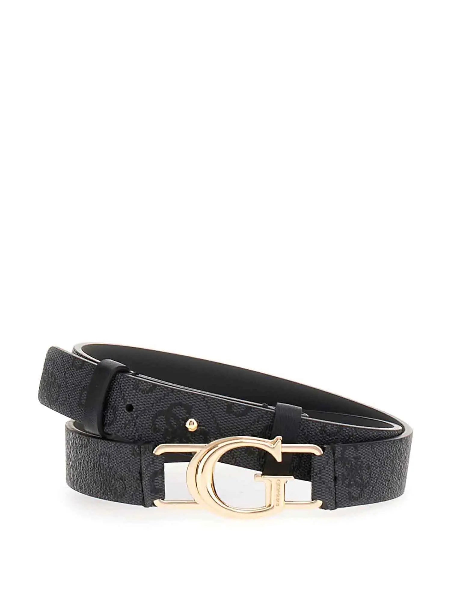Cintura Guess con fibbia logata G in metallo NERO LOGO L | Giò Fashion
