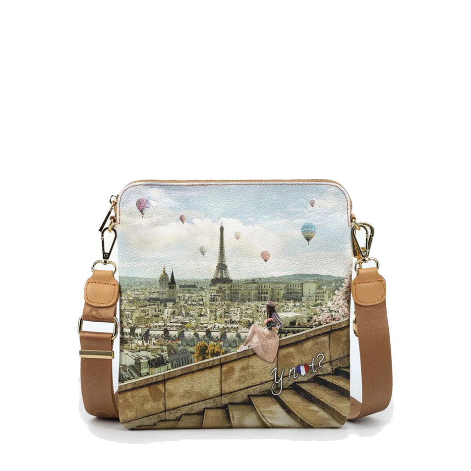 Borsa a tracolla Y not con città mongolfiere TU | Giò Fashion