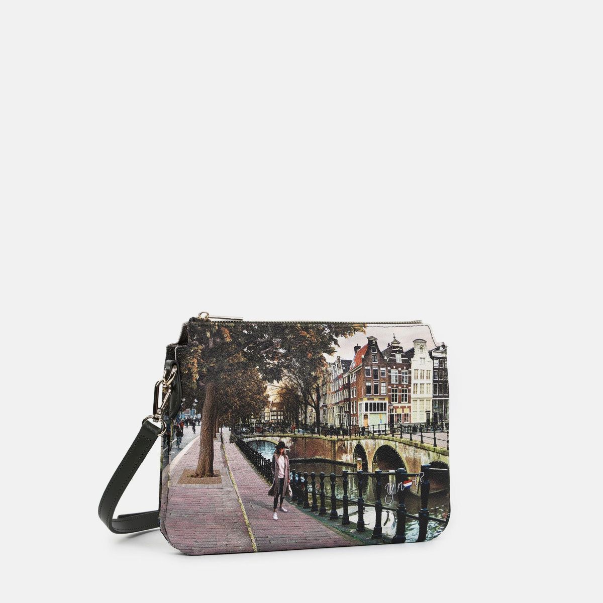 Ynot borsa a spalla con doppio scomparto