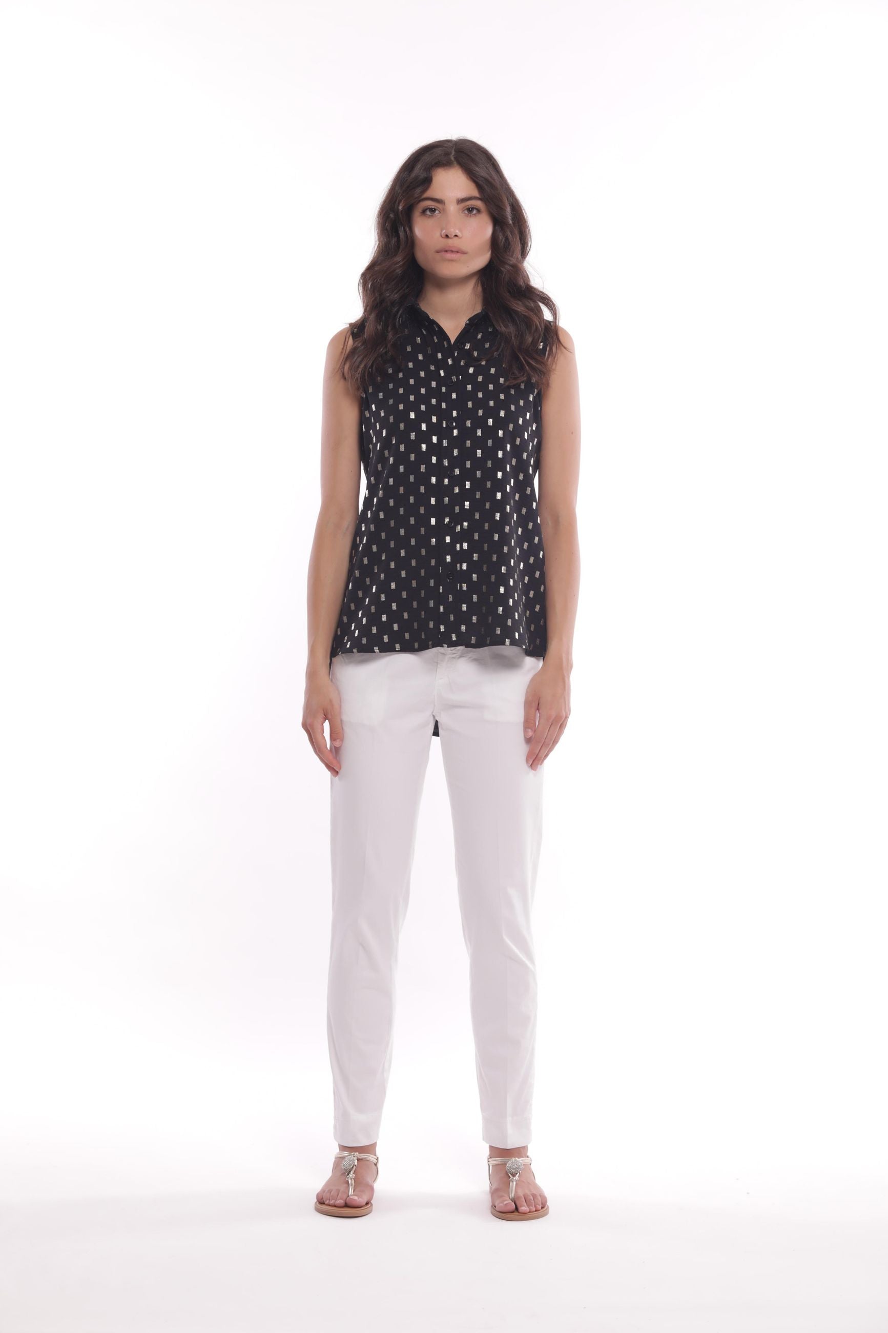 Minimua Pantalone Slim con Polsini Elasticizzati