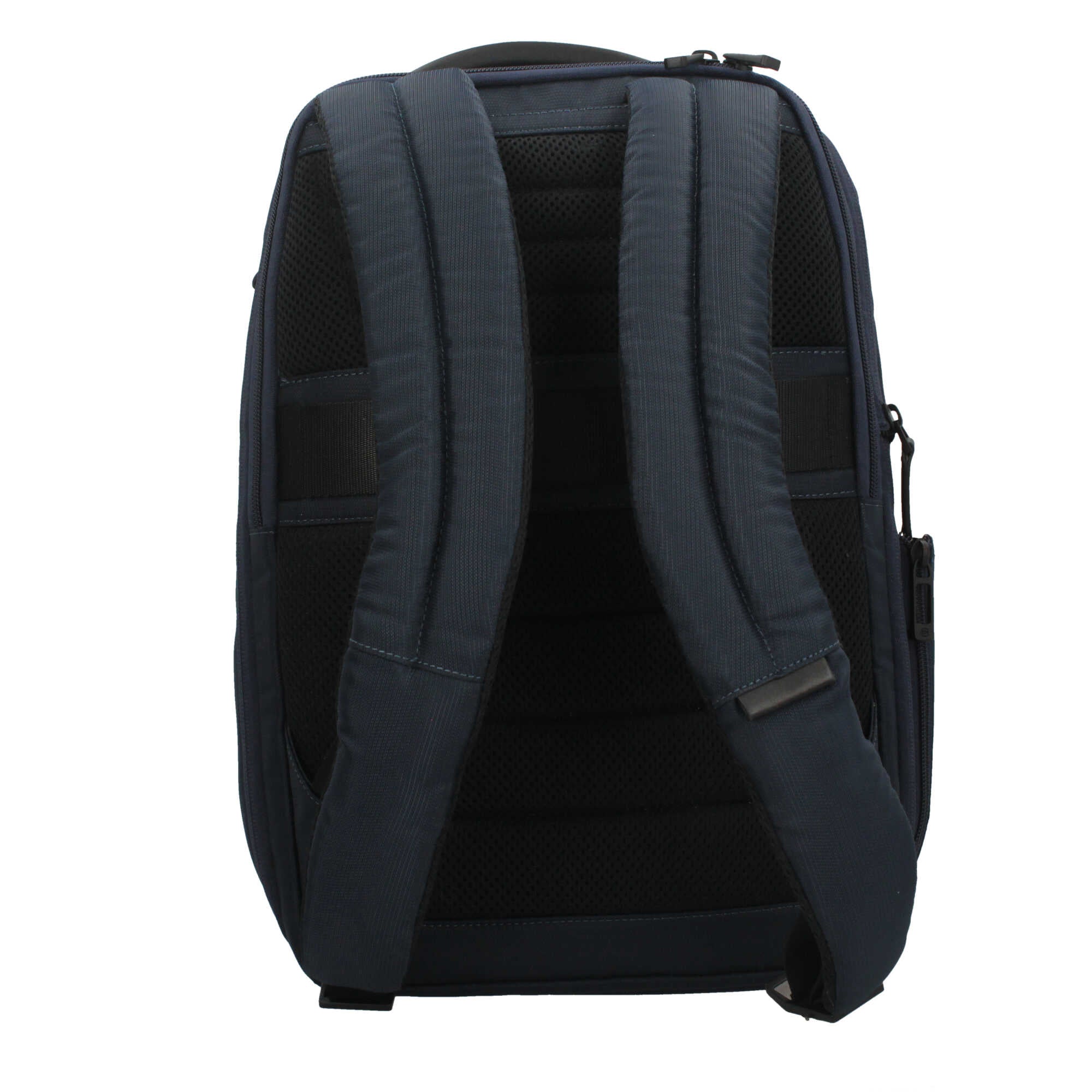 Piquadro zaino in pelle e tessuto per laptop 14" con protezione antiurto e ricarica a induzione