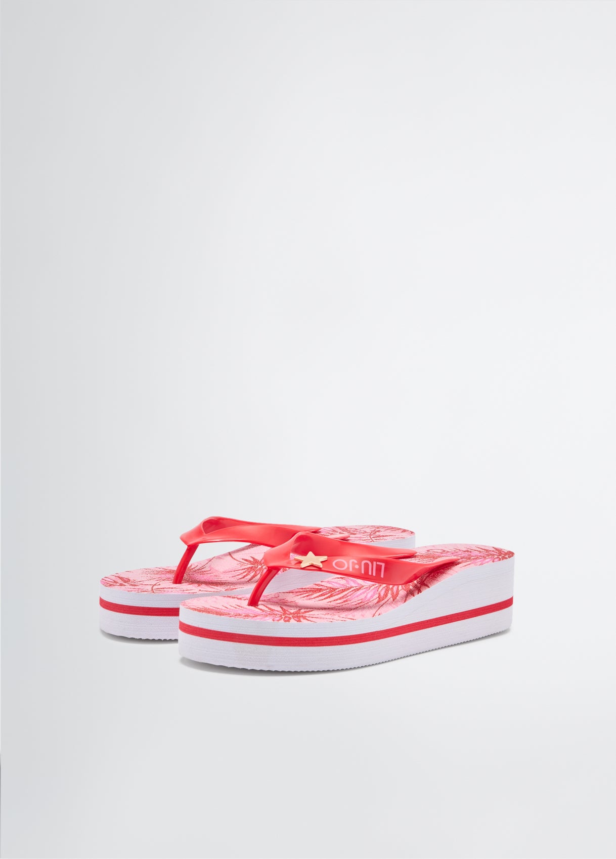 Infradito platform Liu Jo con stampa e logo