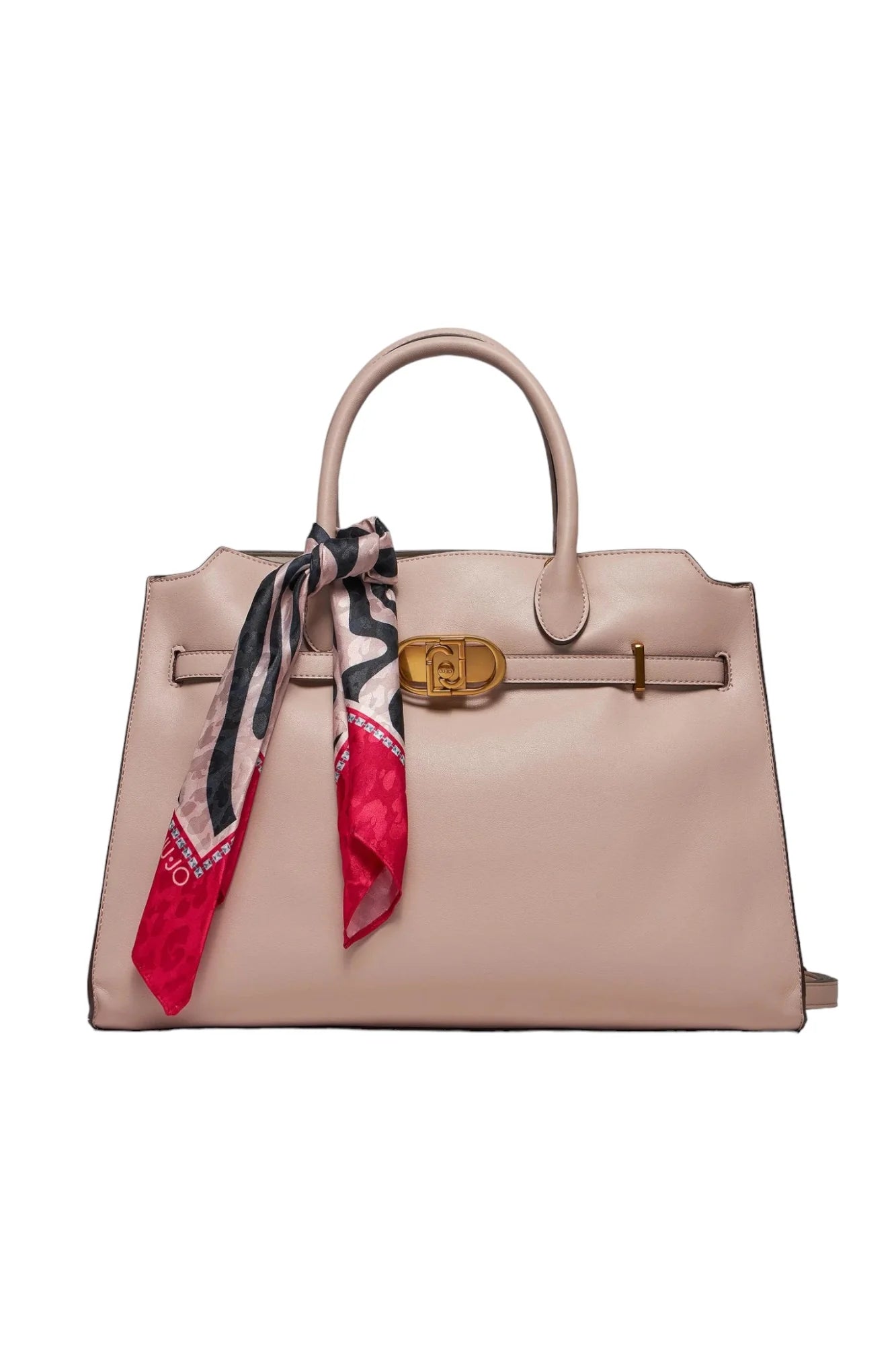 Borsa Liu Jo elegante con fibbia e foulard decorativo Rosa TU | Giò Fashion