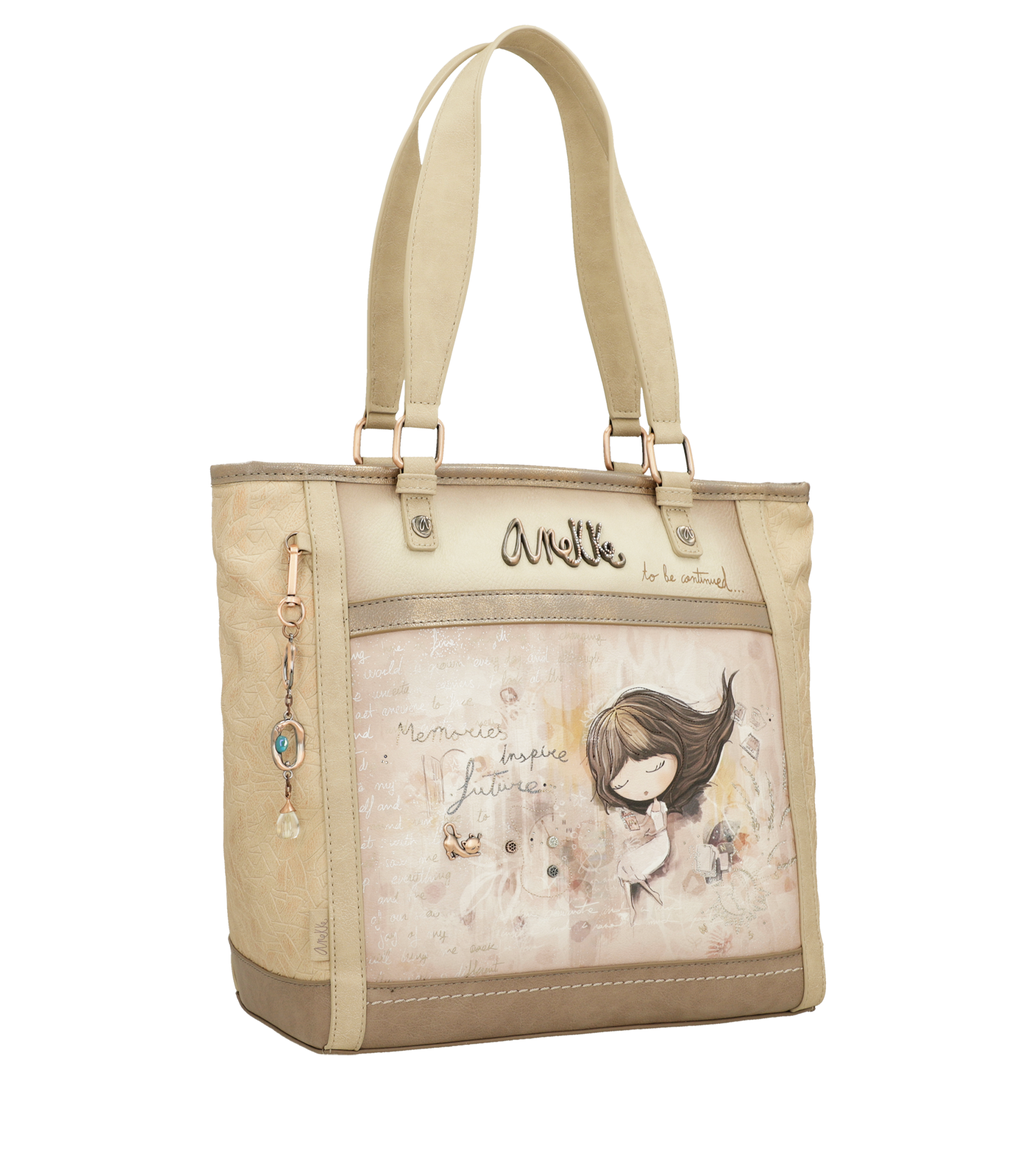 Borsa shopper Anekke ampia e raffinata con dettagli unici Beige TU | Giò Fashion