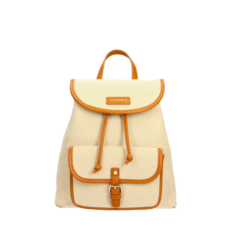 Zaino Vivienne D donna stile urbano design moderno capiente Cuoio TU | Giò Fashion