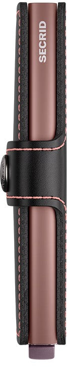 Portafoglio Secrid Miniwallet MMi Black Rose compatto con protezione RFID Nero TU | Giò Fashion