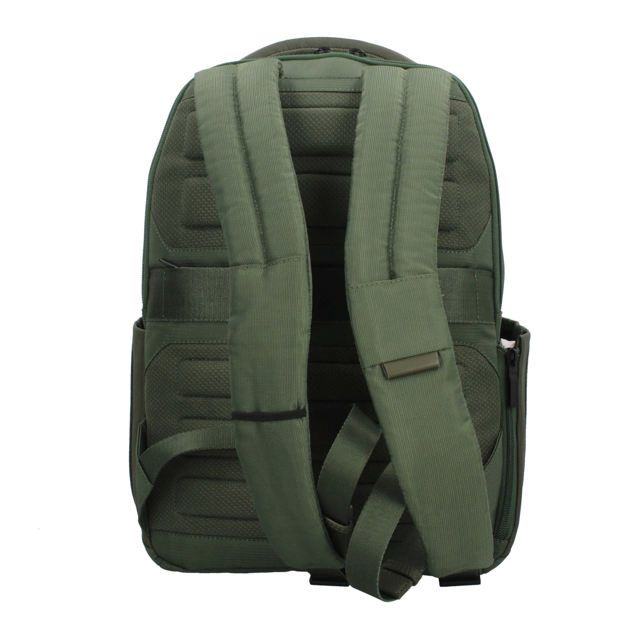 Piquadro zaino per laptop 14" in tessuto riciclato con protezione RFID e tasche smart