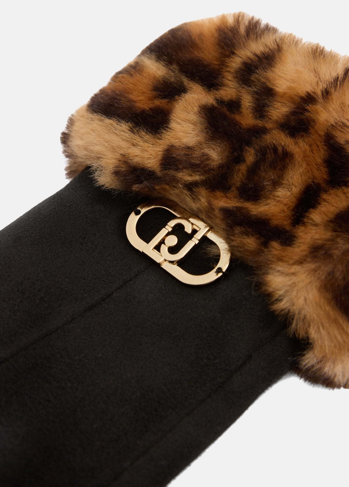 Guanti Liu Jo con polsini in eco-pelliccia