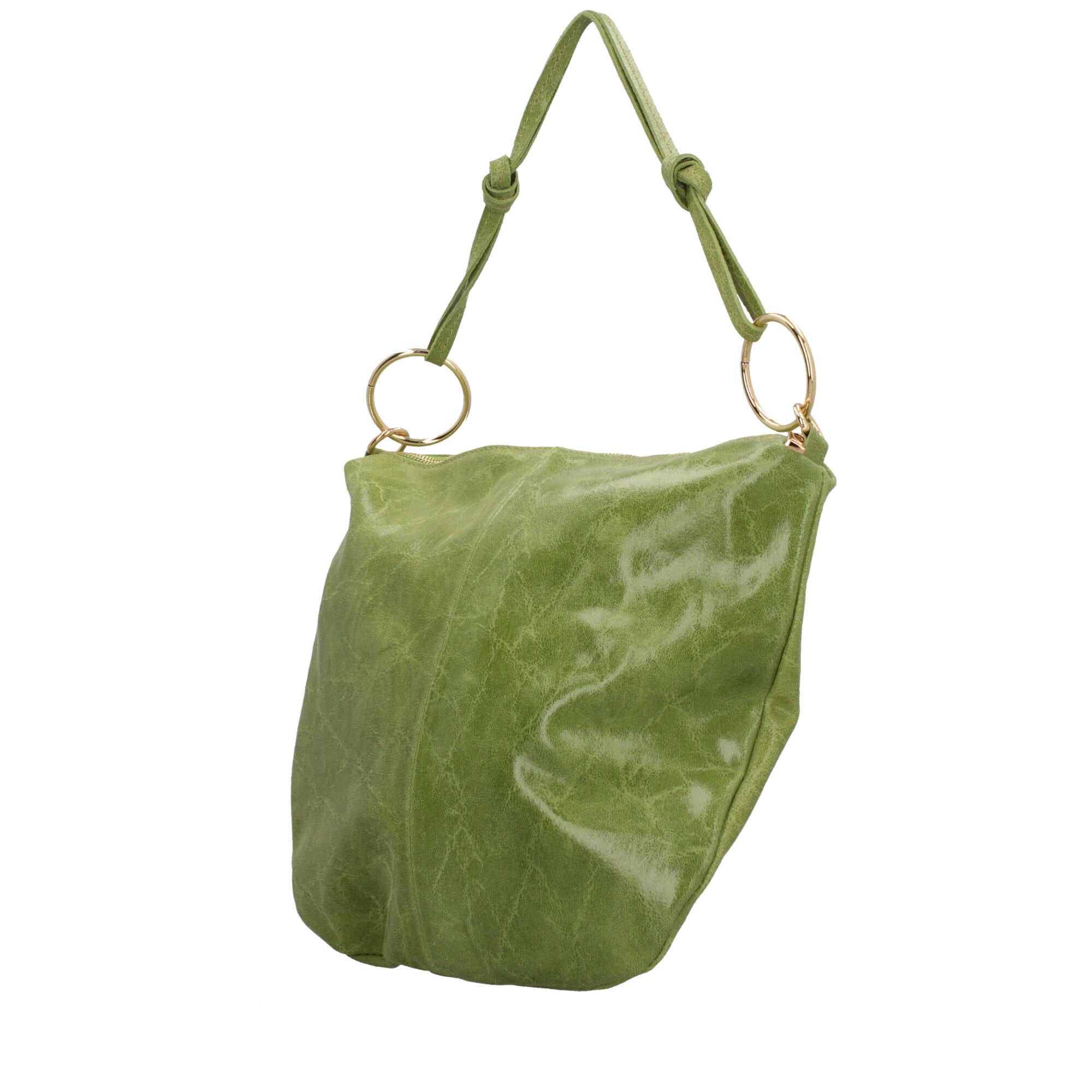 Borsa a spalla in pelle effetto vintage