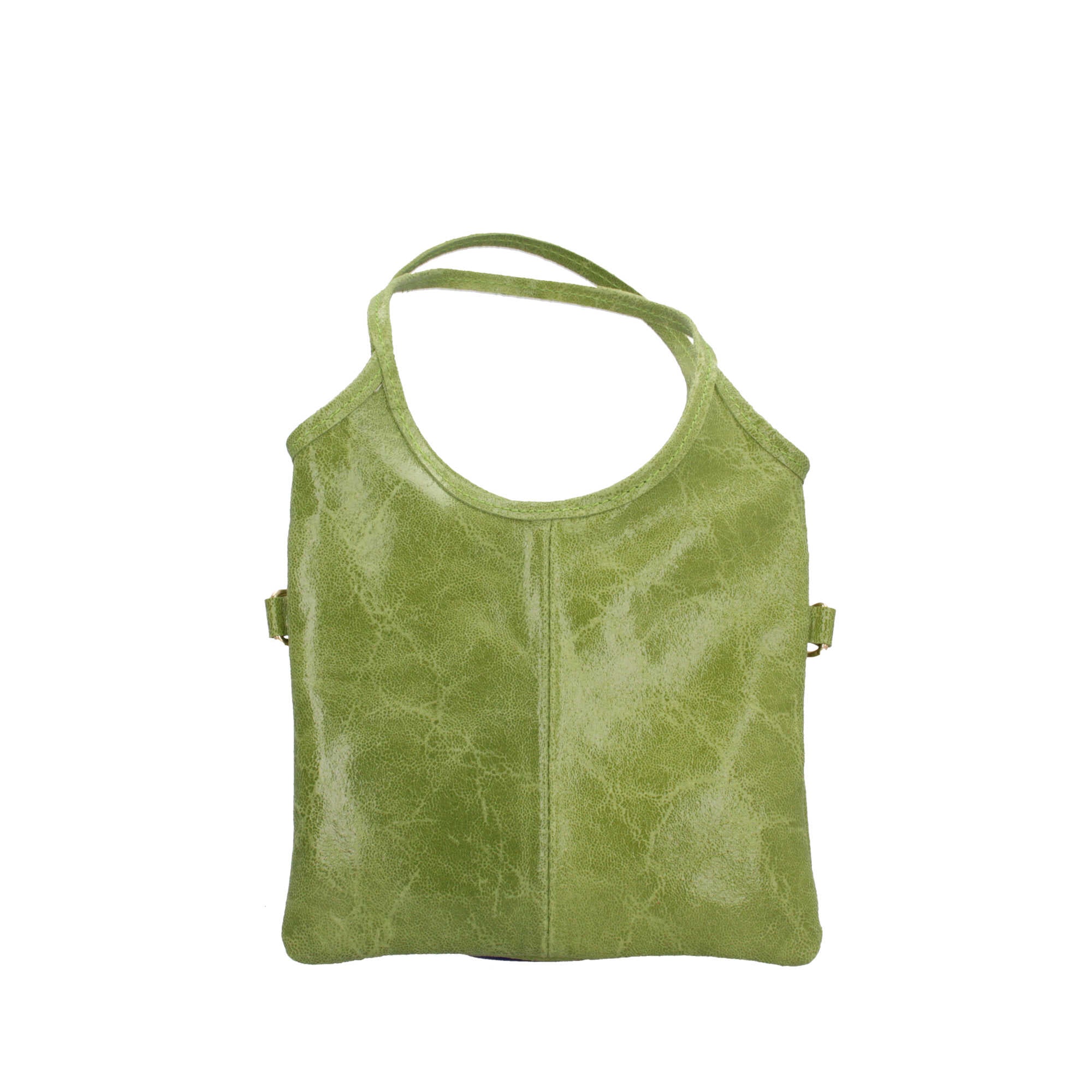 Borsa a mano in pelle Made in Italy con design sottile e moderno