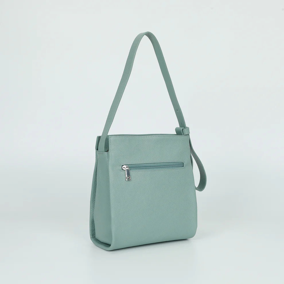 Borsa a spalla Mimi Mua minimal con doppia tracolla