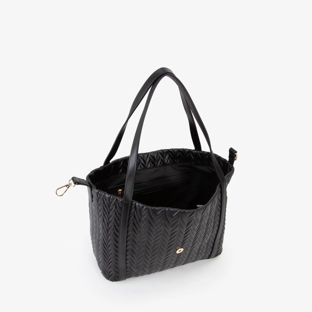 Valentino borsa shopper donna trapuntata con logo Nero TU | Giò Fashion