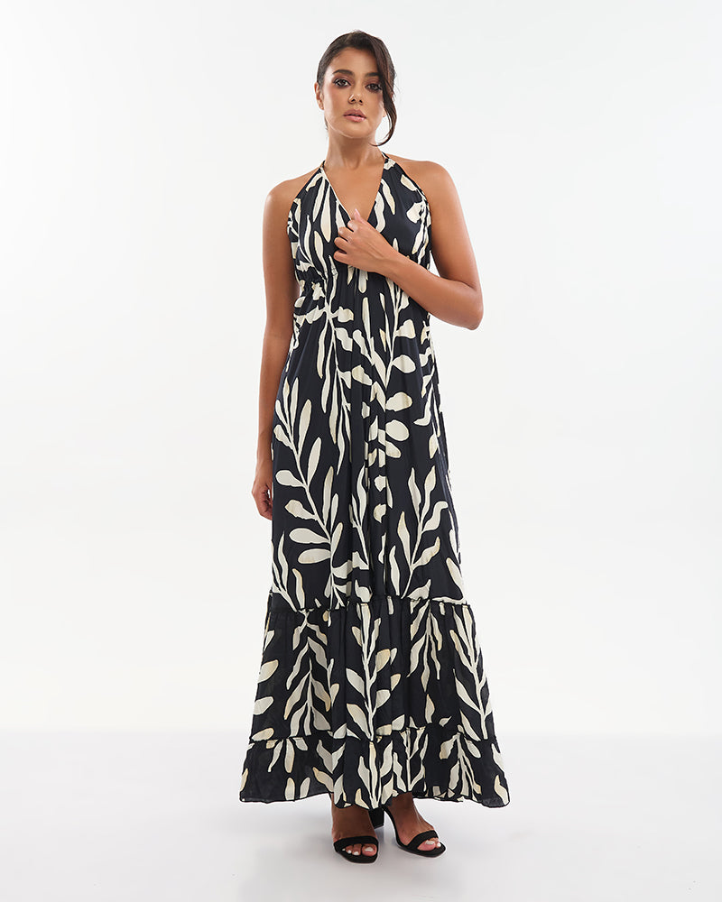 Ble Resort Collection Abito Lungo Senza Maniche con Dettagli