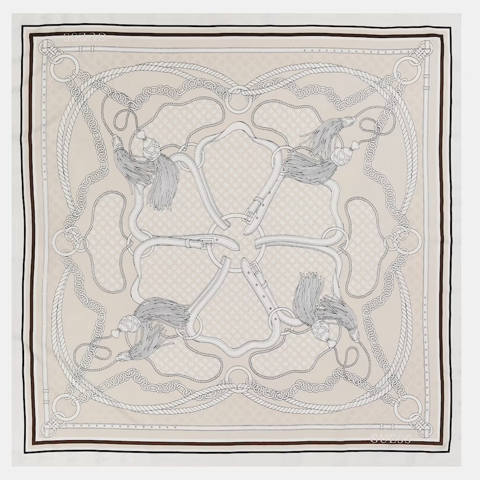 Foulard Guess Phoebe 4G con stampa catene e logo