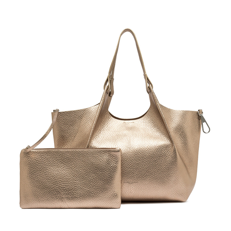 Borsa a Spalla Gianni Chiarini Dua in pelle metallizzata