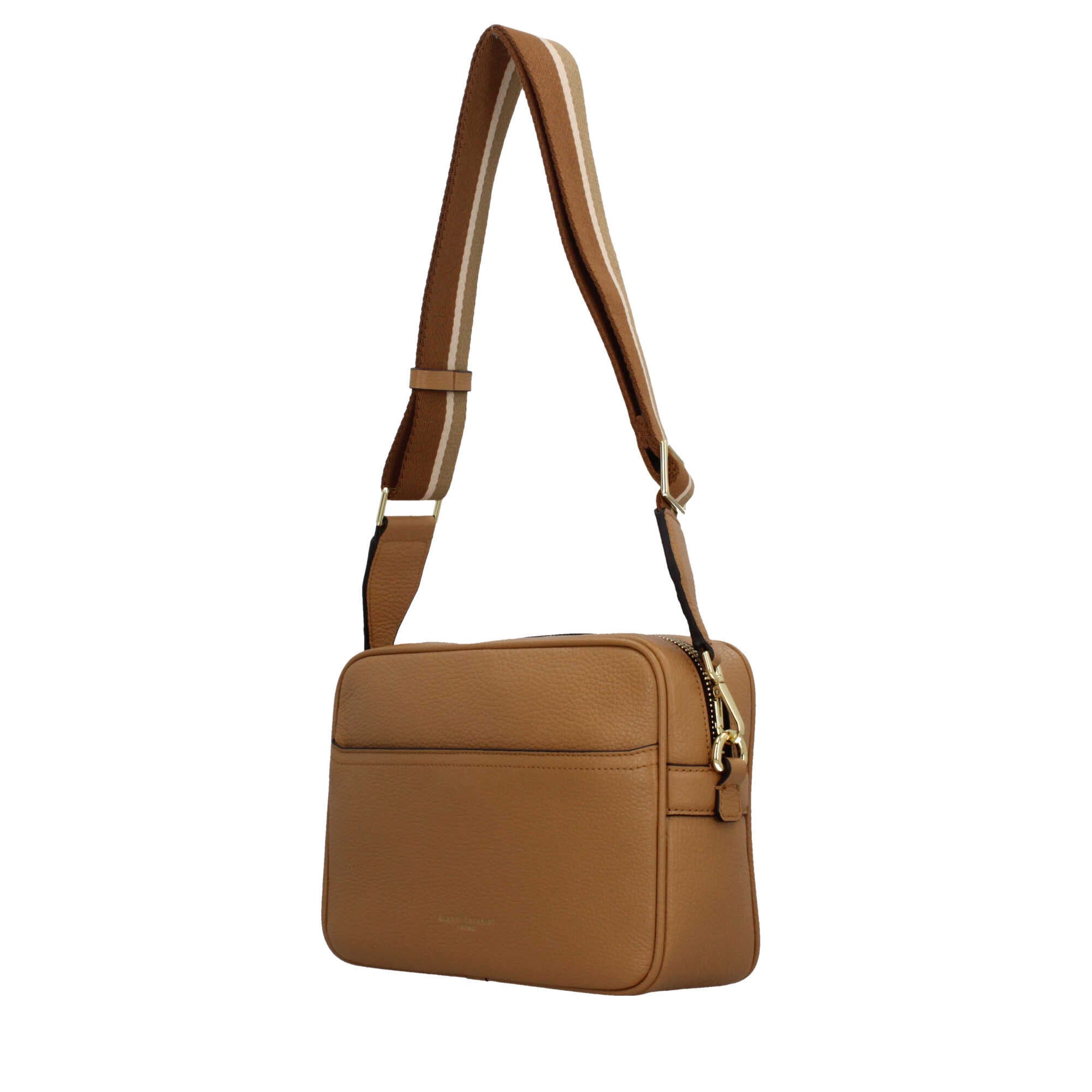 Gianni Chiarini Nina borsa a tracolla in pelle martellata con tasca frontale