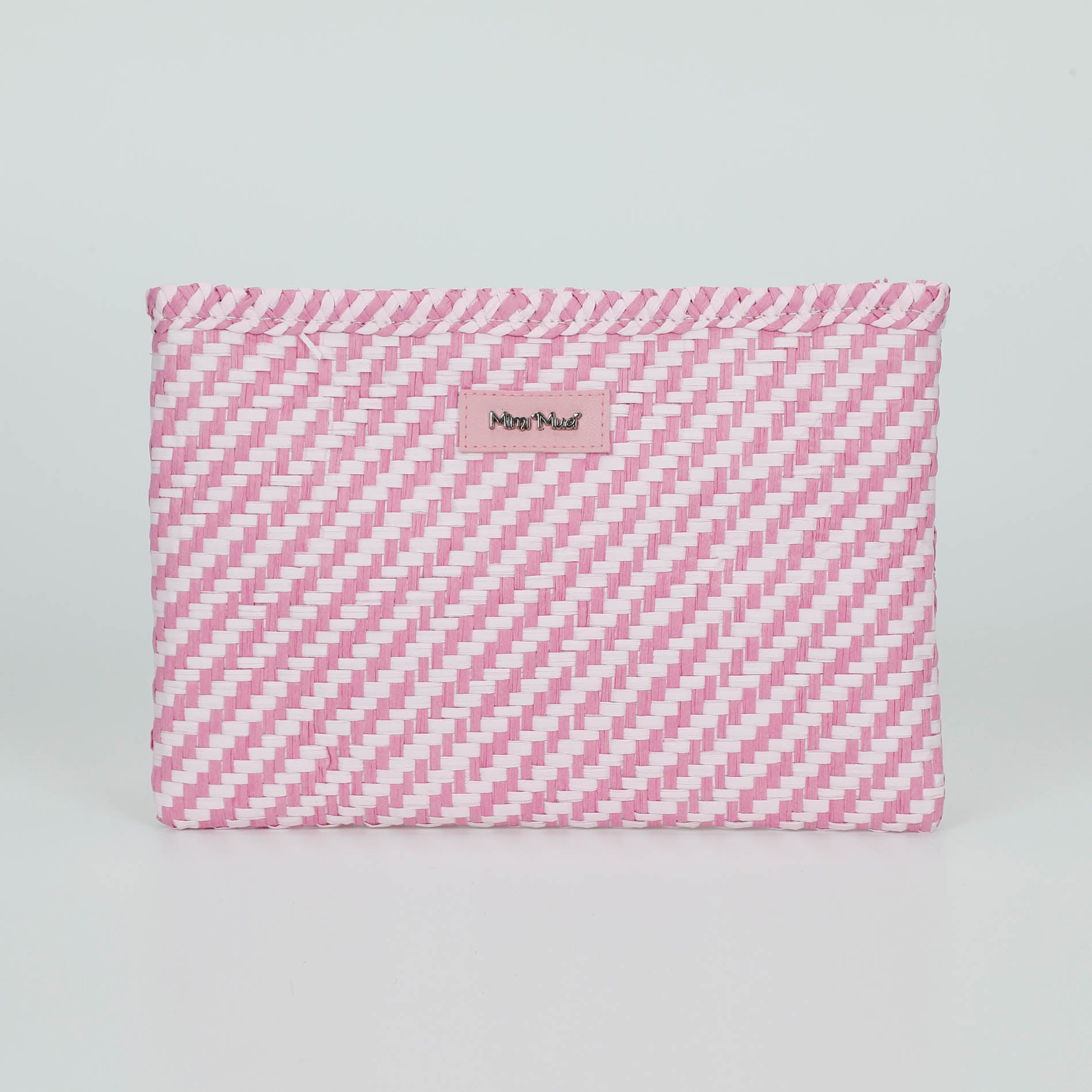 Mimi Mua pochette in paglia intrecciata