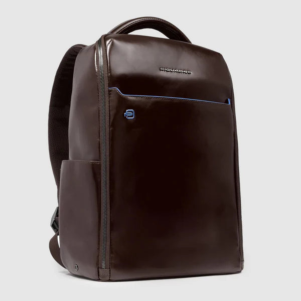Zaino Piquadro in pelle porta PC e tablet con scomparti organizzati