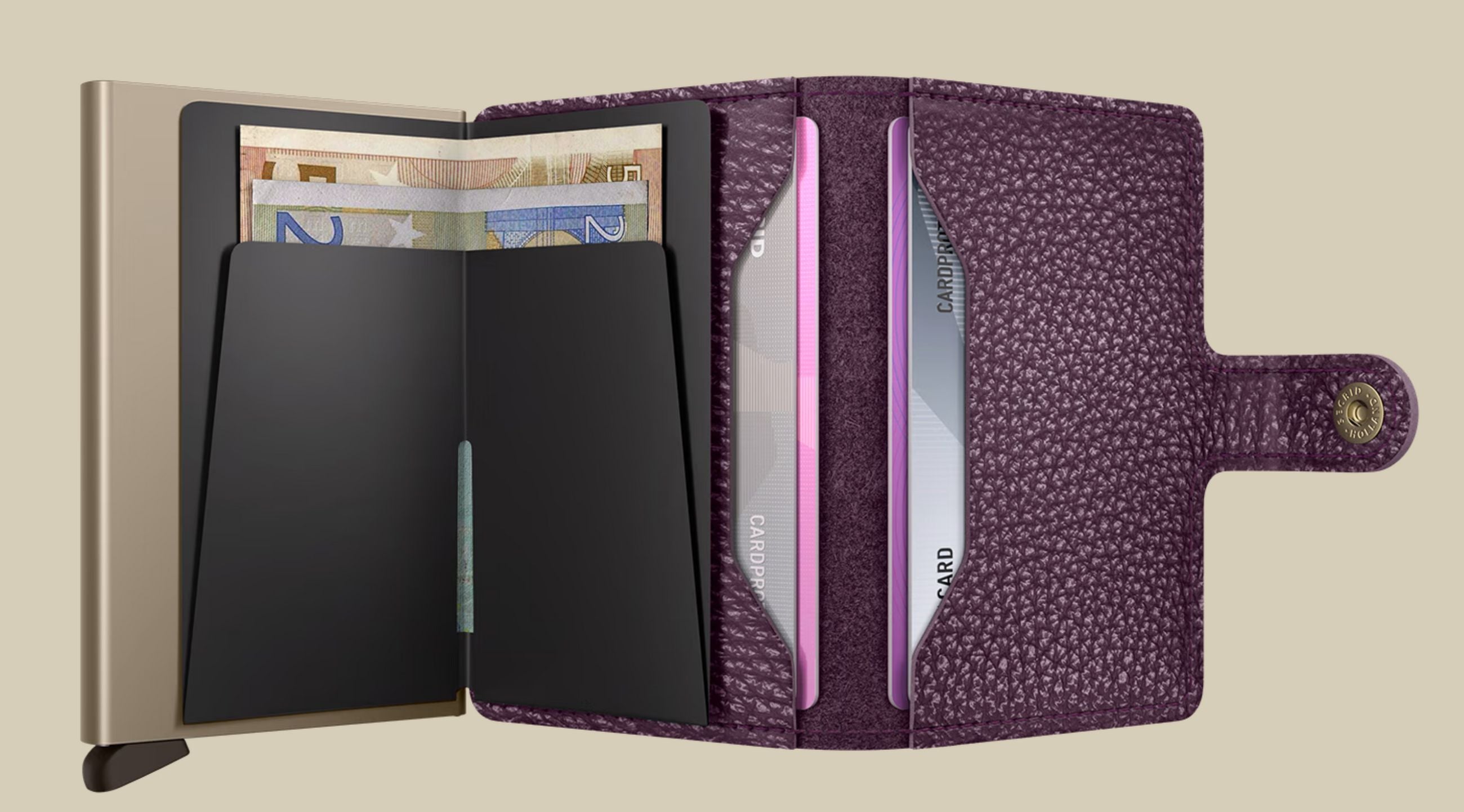 Secrid Miniwallet portafoglio compatto in pelle con protezione RFID