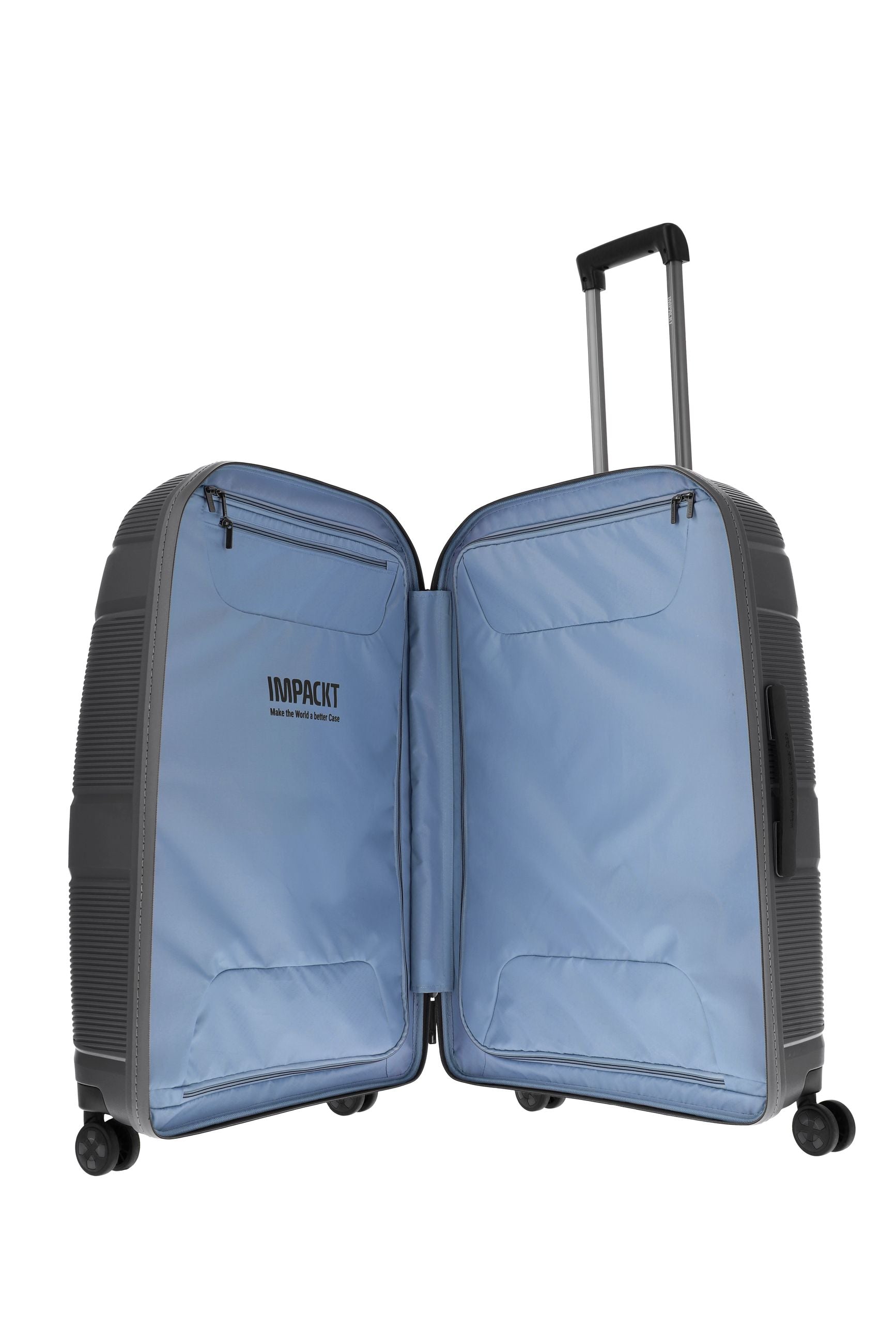 Valigia rigida Travelite Impackt L con TSA, ruote Click & Roll e capacità 106L