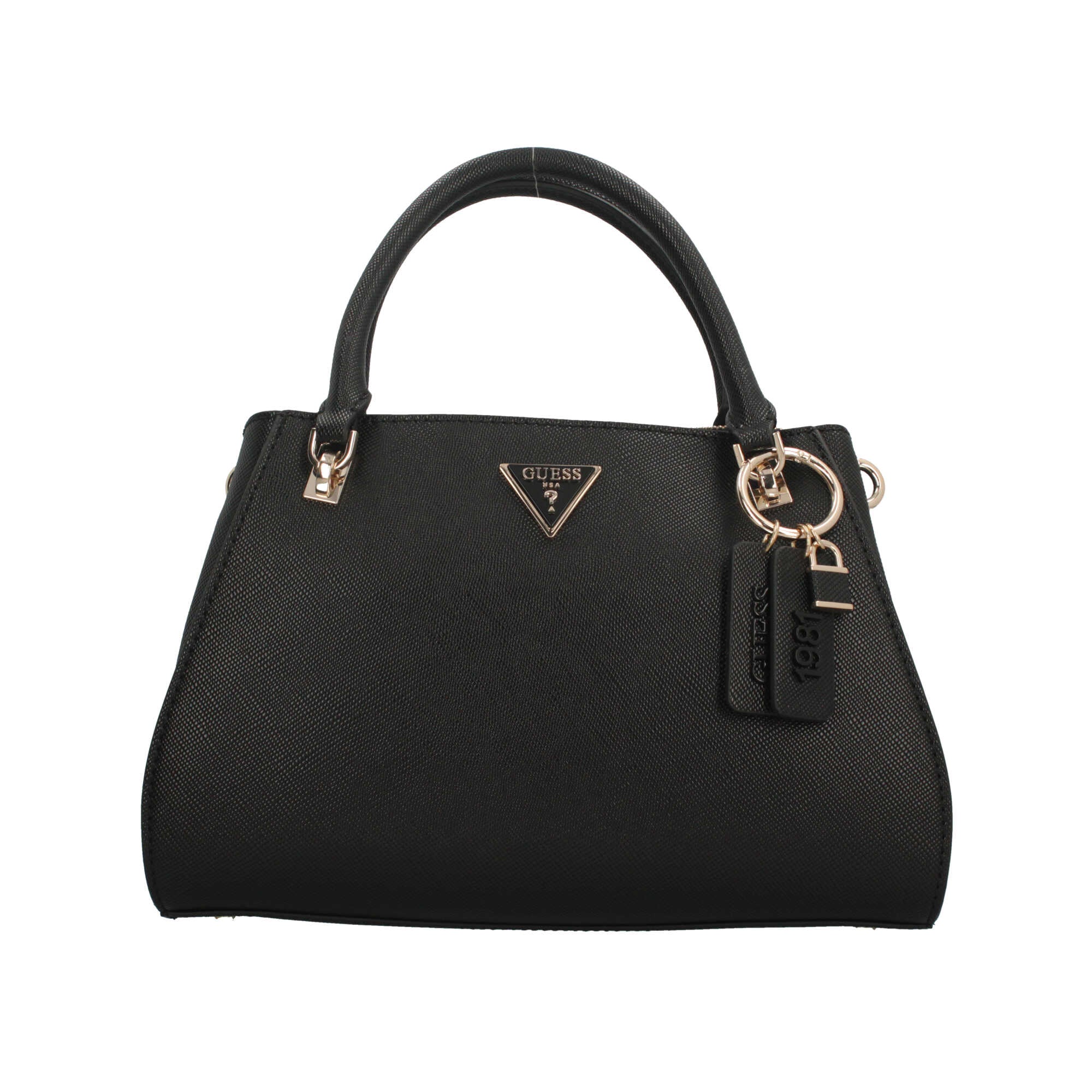 Borsa a Mano Guess con Charm e Dettaglio Logo Nero TU | Giò Fashion