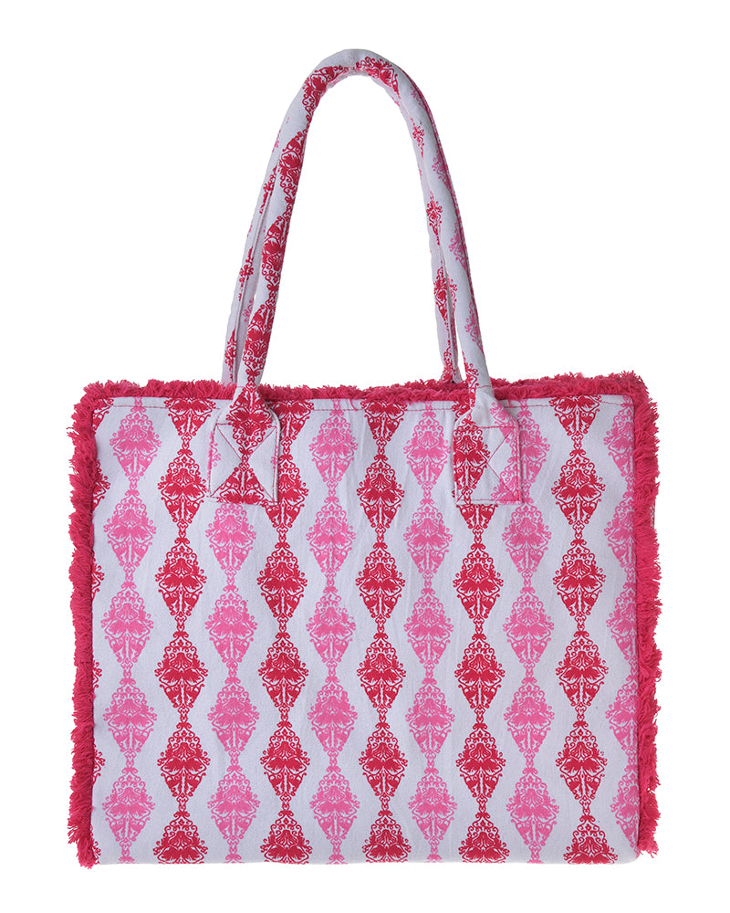 Ble Resort Collection Borsa Rosso in Canvas