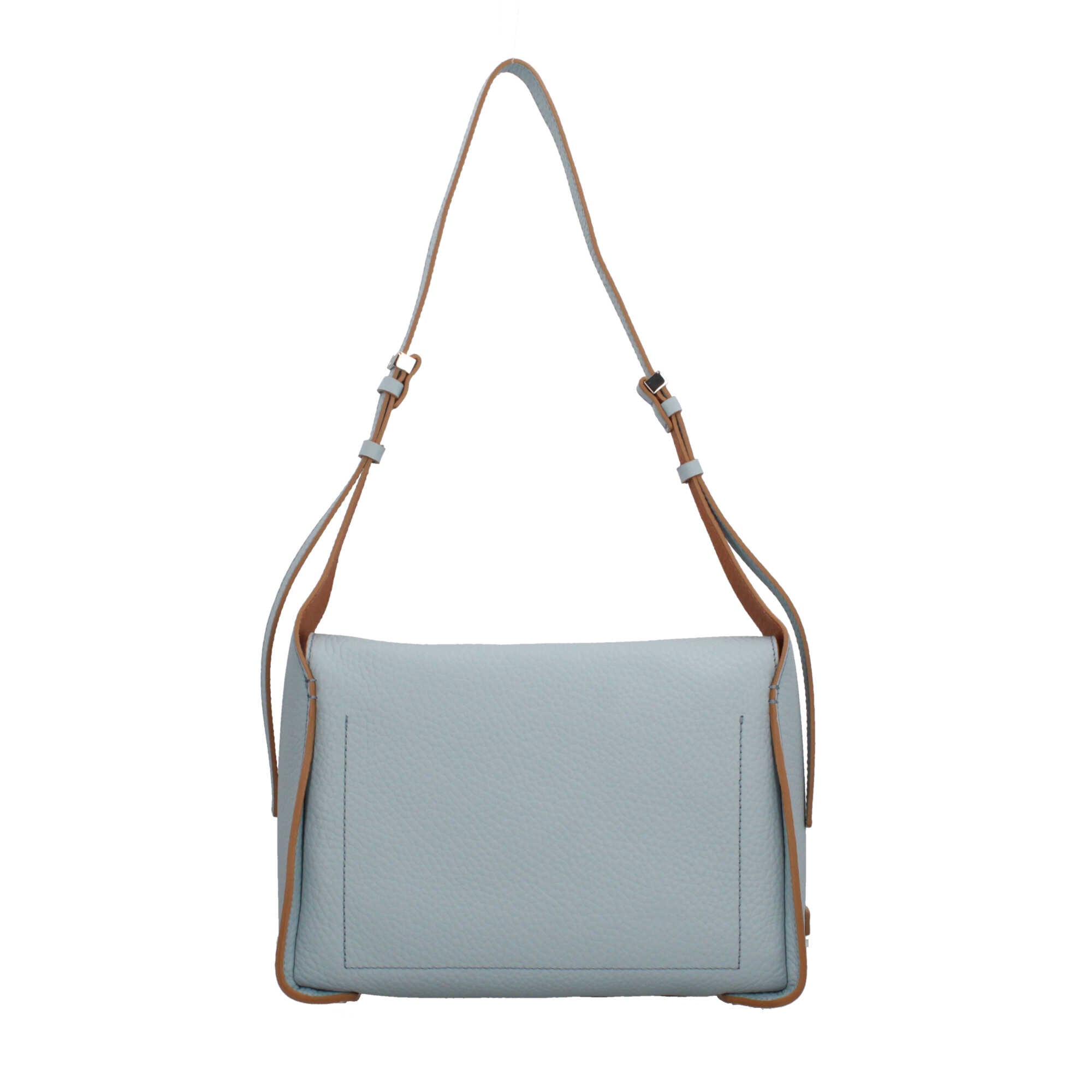 Gianni Chiarini Penelope borsa a tracolla in pelle double grana maxi con chiusura a calamita