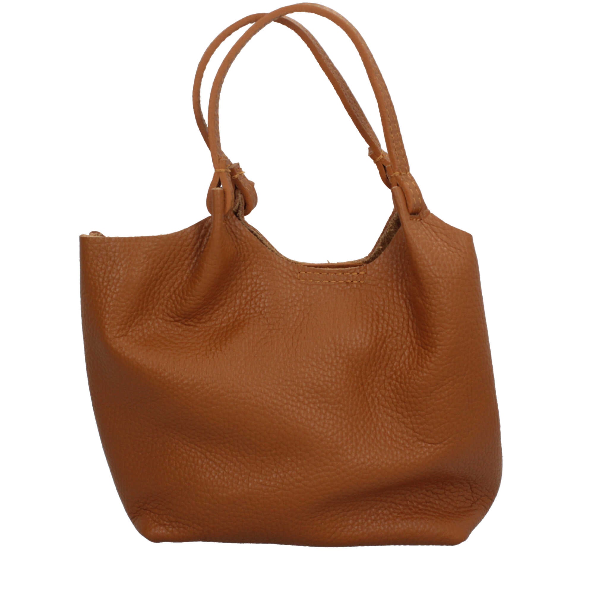 Borsa a mano in pelle martellata Made in Italy dal design versatile