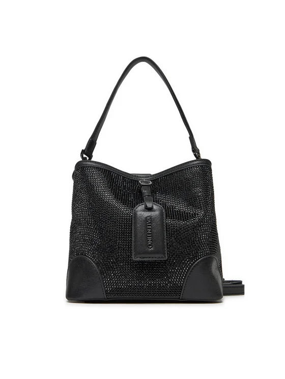 Borsa a secchiello Valentino con dettagli scintillanti e tracolla removibile