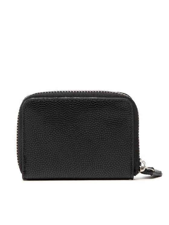 Valentino portamonete compatto con zip e logo frontale