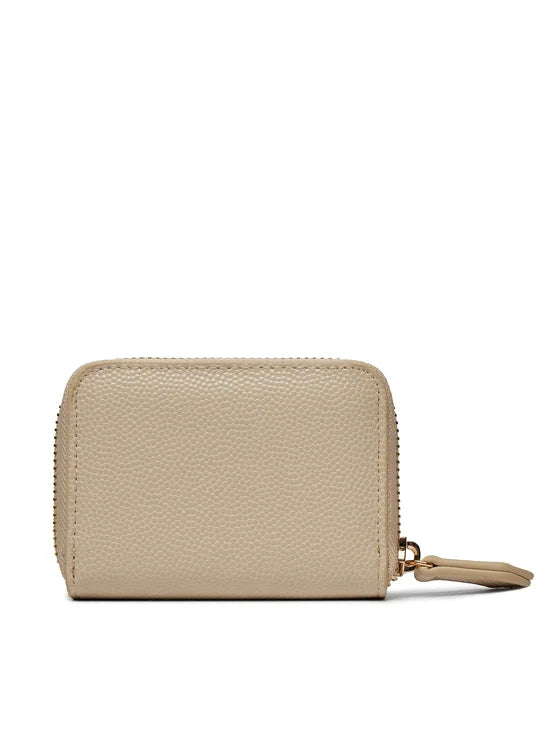 Valentino portamonete compatto con zip e logo frontale