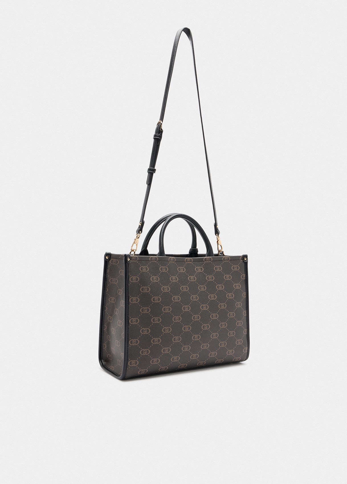 Borsa Liu Jo a mano con tracolla e logo all over