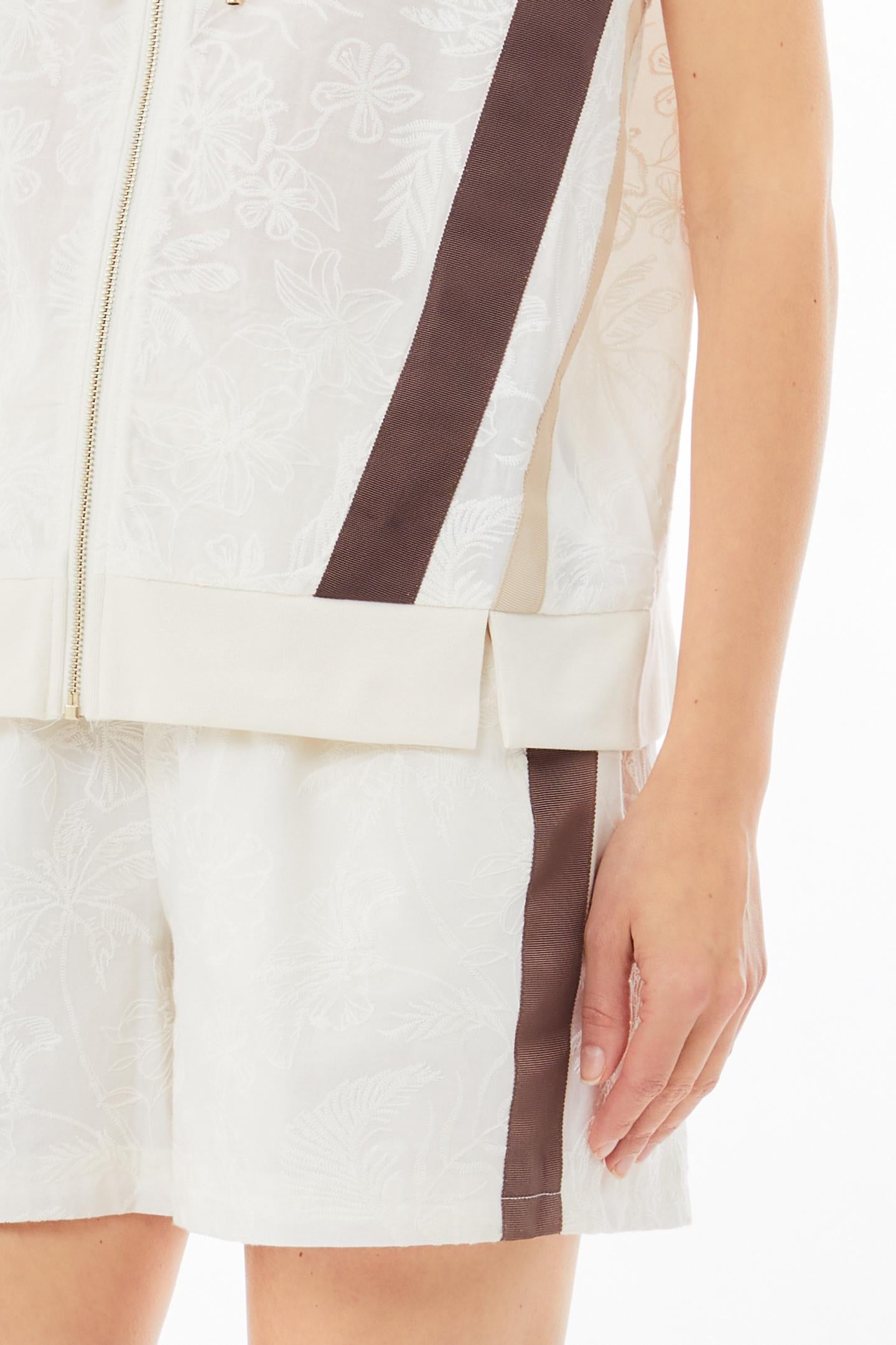 Liu Jo gilet con cappuccio e inserti a contrasto