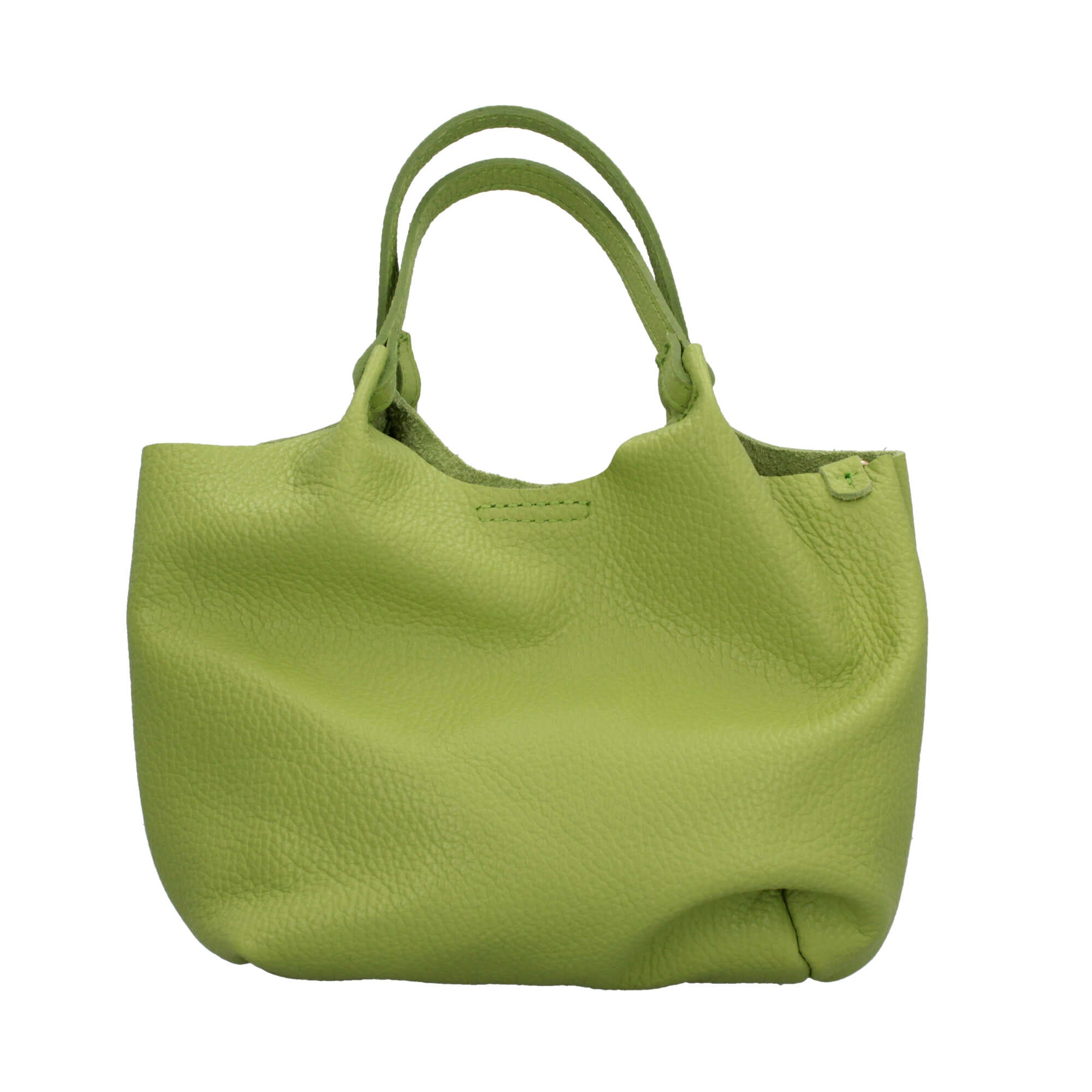 Borsa a mano in pelle martellata dal design versatile