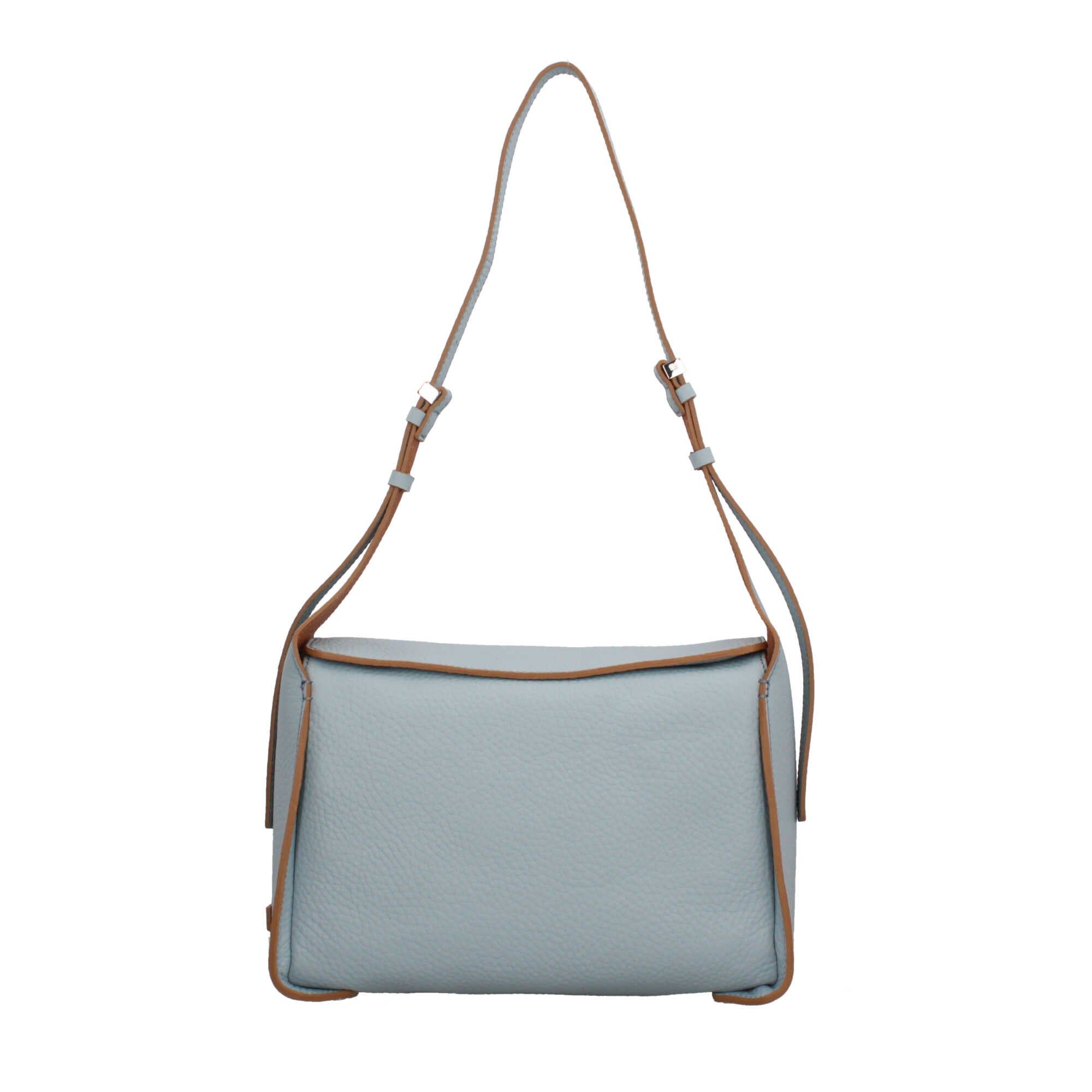Gianni Chiarini Penelope borsa a tracolla in pelle double grana maxi con chiusura a calamita