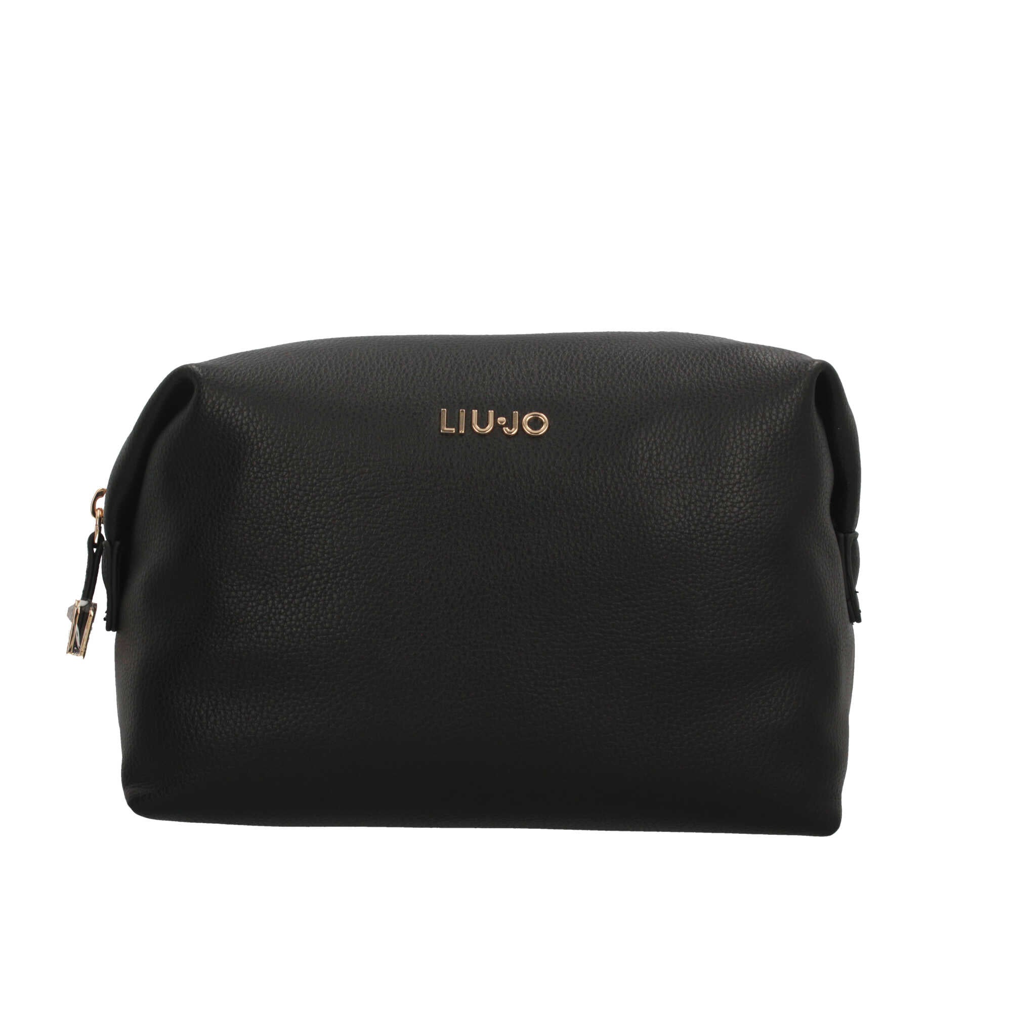 Beauty Case Donna Liu Jo con Logo in Metallo e Chiusura Zip