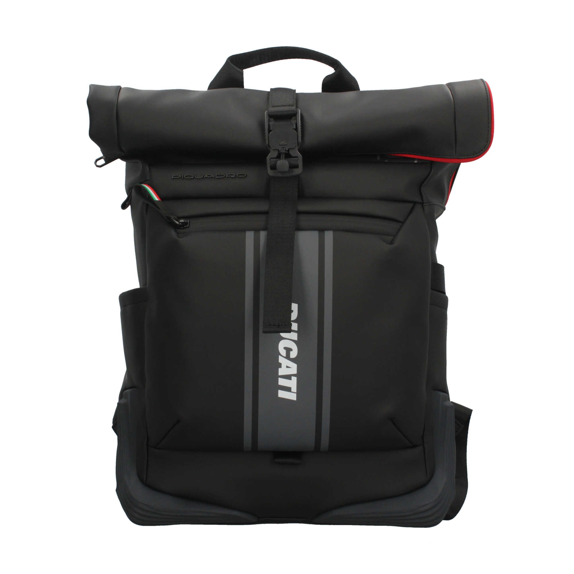 Zaino roll-top Piquadro Ducati in tessuto gommato impermeabile