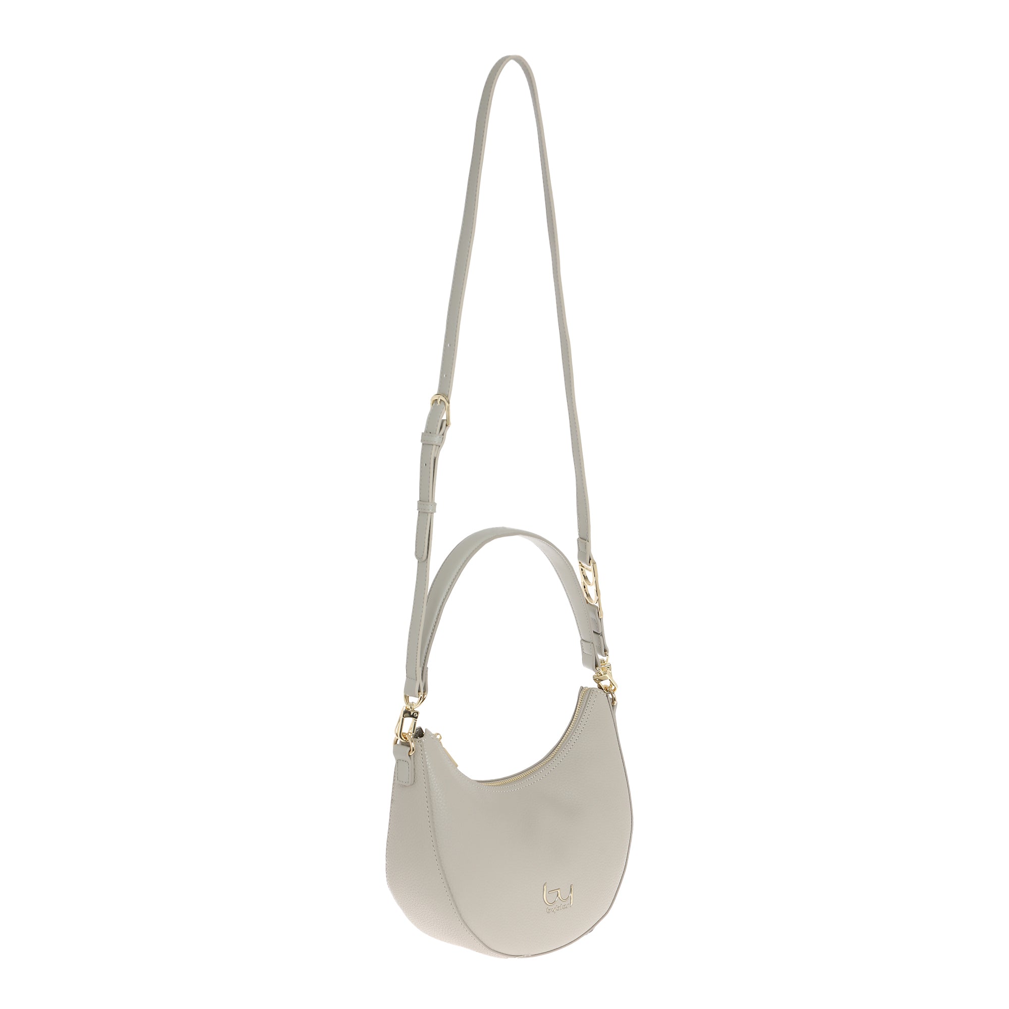 Borsa a spalla By Byblos a mezzaluna con logo frontale