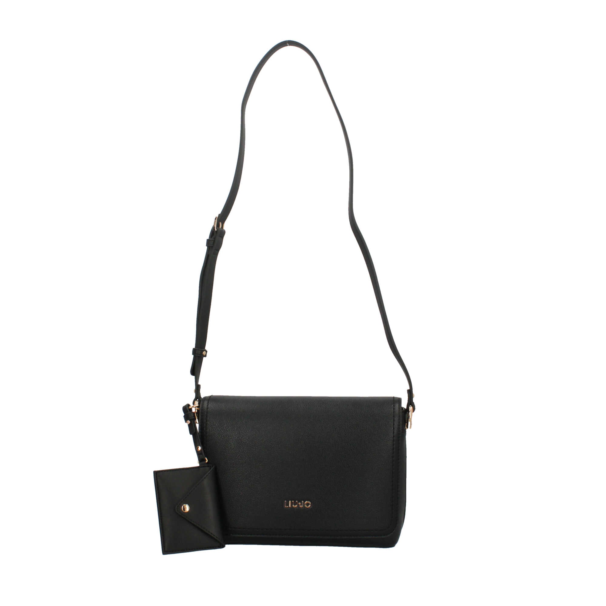 Borsa a Tracolla Donna Liu Jo con Patta e Pochette Coordinata Nero TU | Giò Fashion