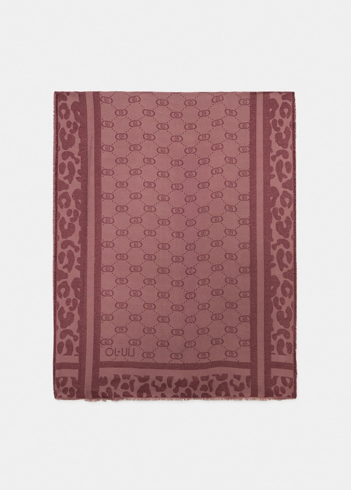 Liu Jo foulard jacquard con logo e motivo animalier